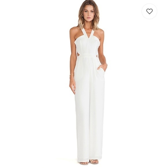 NWT Lovers + Friends adore you white jumpsuit - Picture 2 of 6